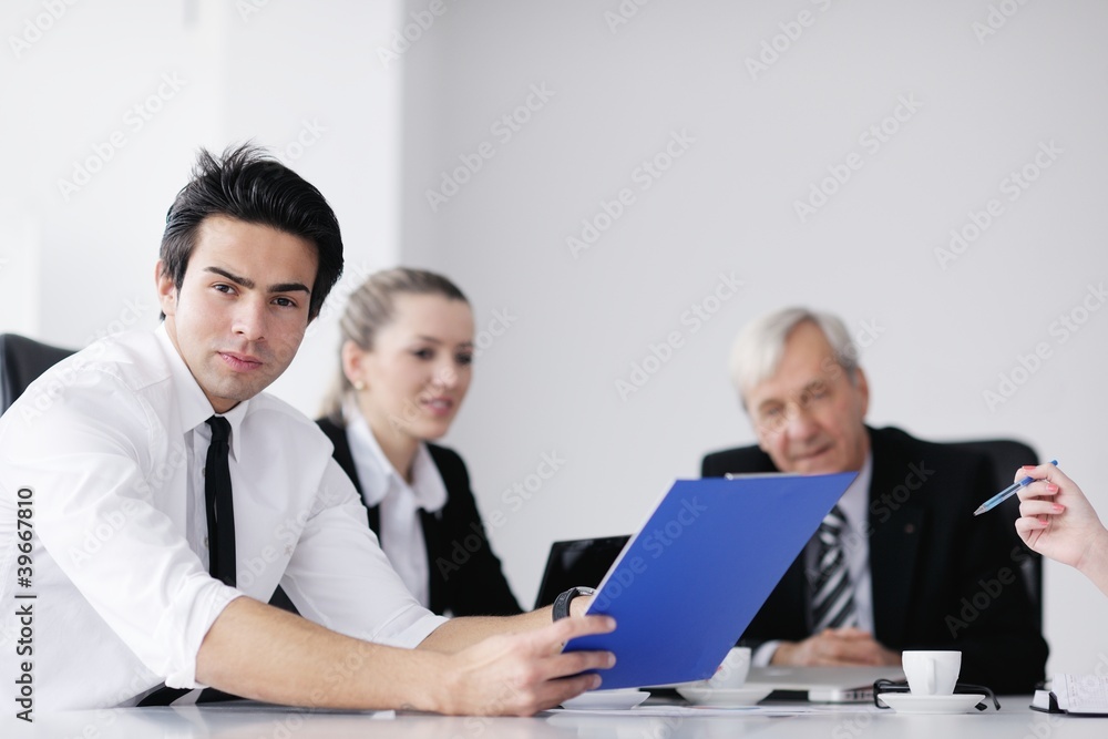 business people team on meeting business people team on meeting
