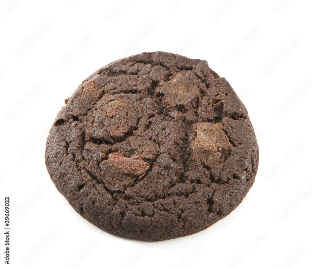 One chocolate cookie One chocolate cookie
