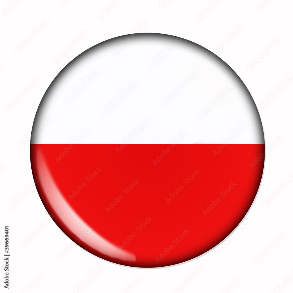 Button flag of Poland Button flag of Poland