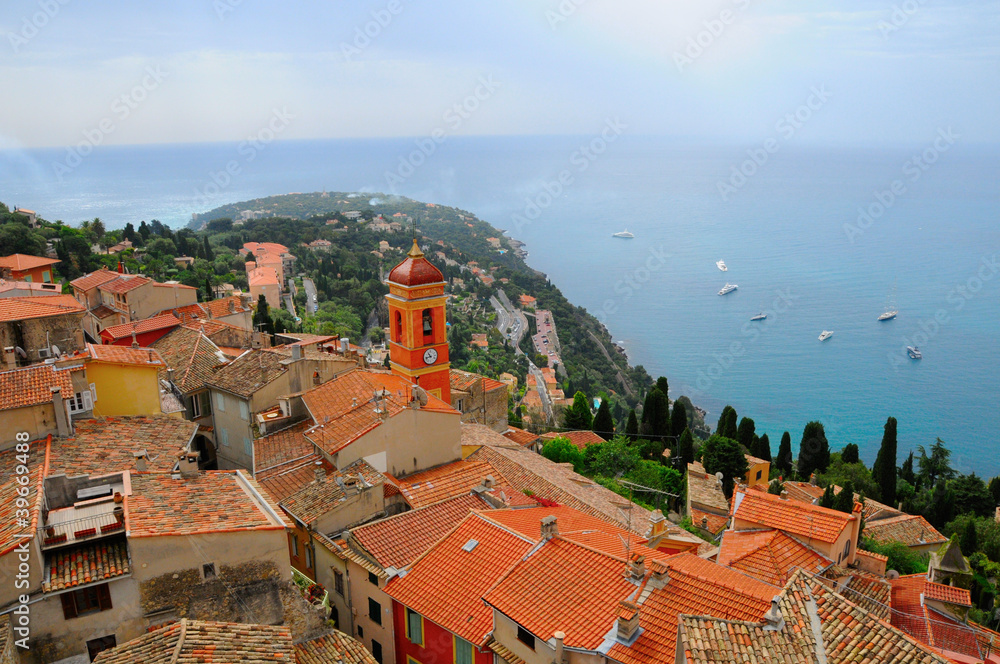 Fototapeta premium View of Roquebrune-Cap-Martin