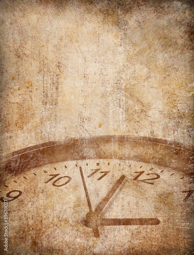 Grunge time concept background
