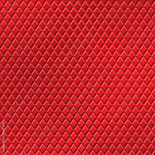A Red Metallic Background with Diamond Pattern