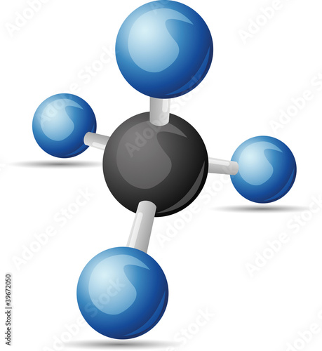 CH4 methane  molecule
