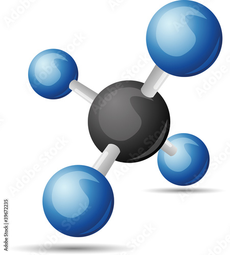 CH4 methane  molecule