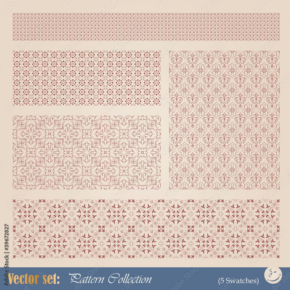 Vector seamless pattern in vintage style
