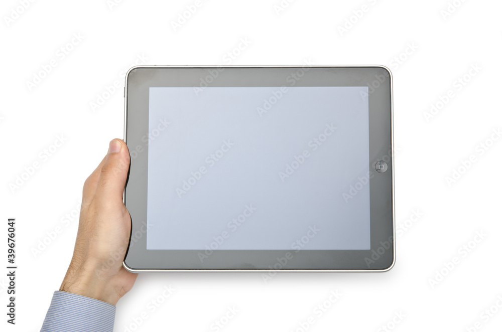 Tablet computer isolated on the white Tablet computer isolated on the white