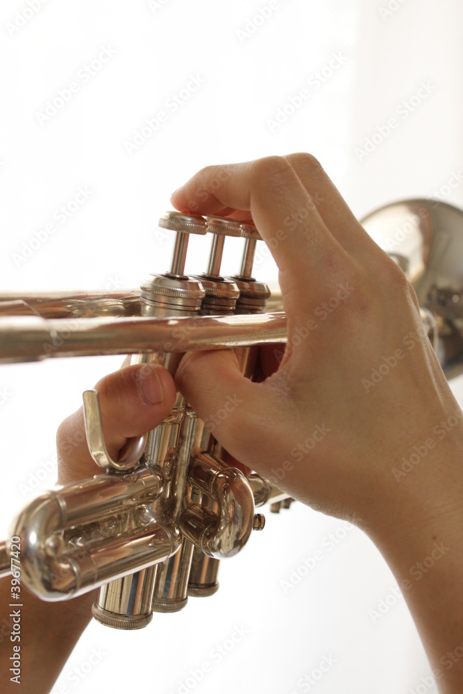 Obraz premium トランペット演奏