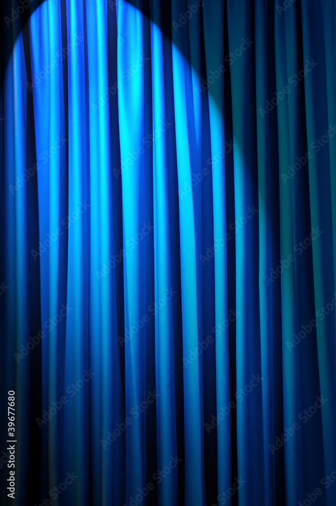 Brightly lit curtains in theatre concept Brightly lit curtains in theatre concept