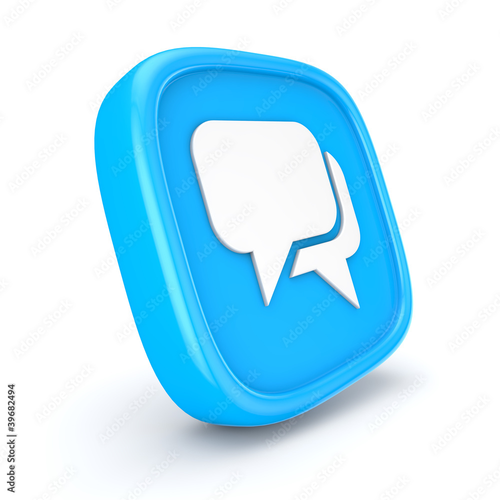 Chat Icon 3d render illustration