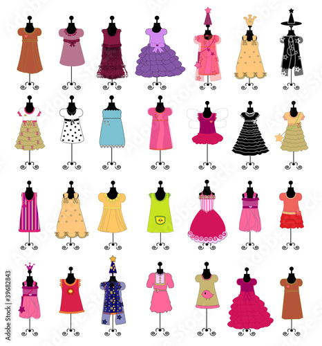 Fashion. Dresses for girls. set