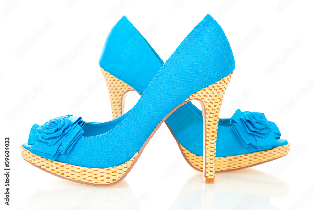 Naklejka premium Female shoes, isolated.