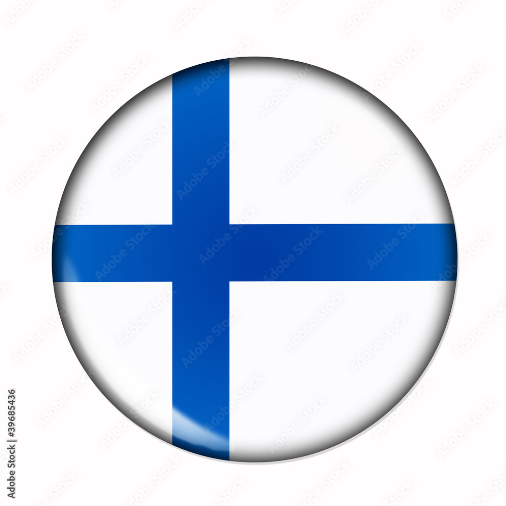Button flag of Finland