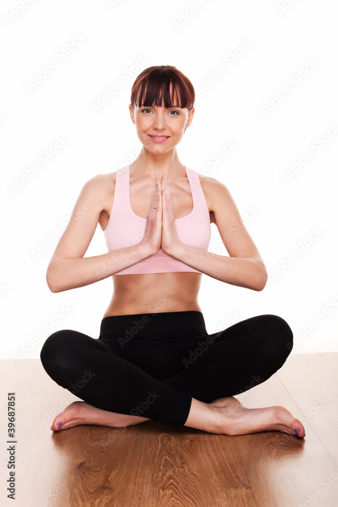 Woman Practising Yoga