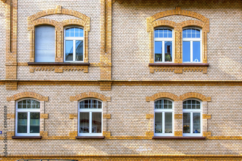 Fototapeta premium facade of an old house with window