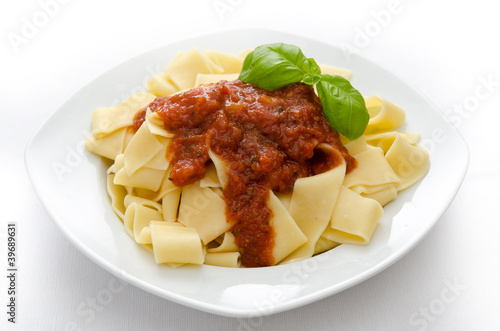 Tagliatelle with tomato sauce © benbro