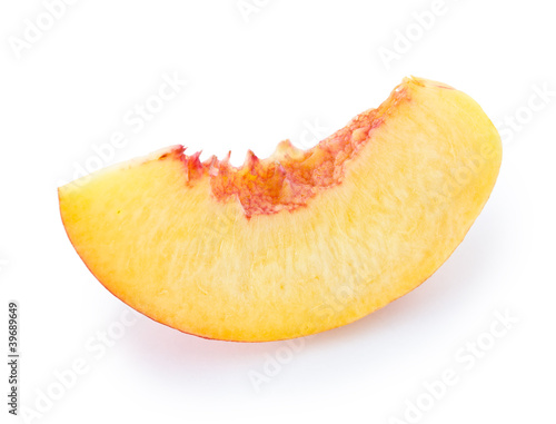 Slice of a nectarine fruit