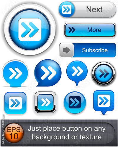 Forward high-detailed web button collection.