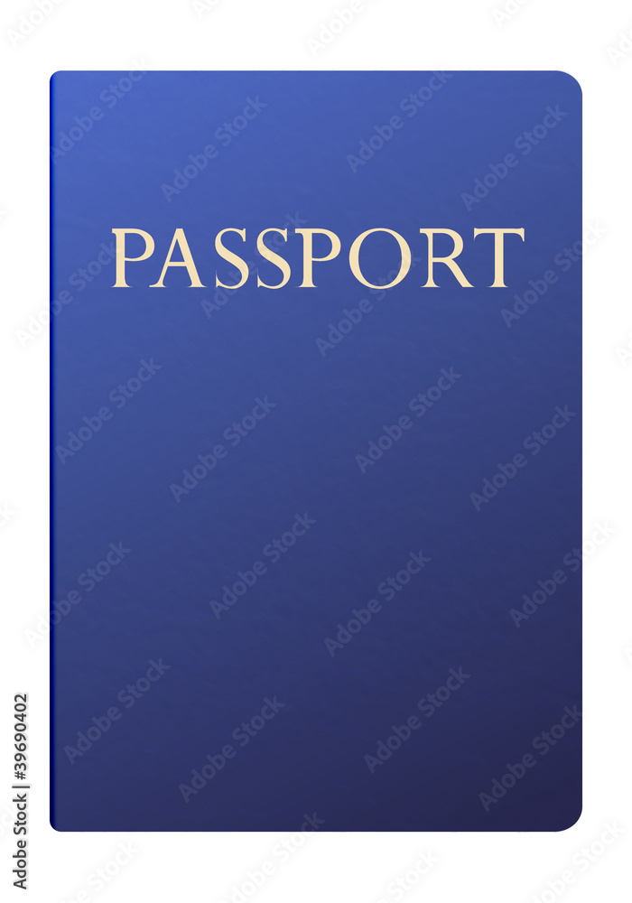 Vector passport isolated on white Vector passport isolated on white