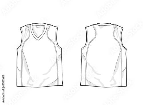 White sleeveless shirt