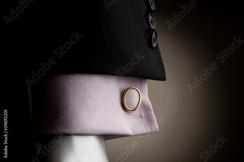 Shirt with cuff links