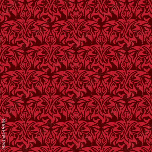 Red seamless wallpaper pattern