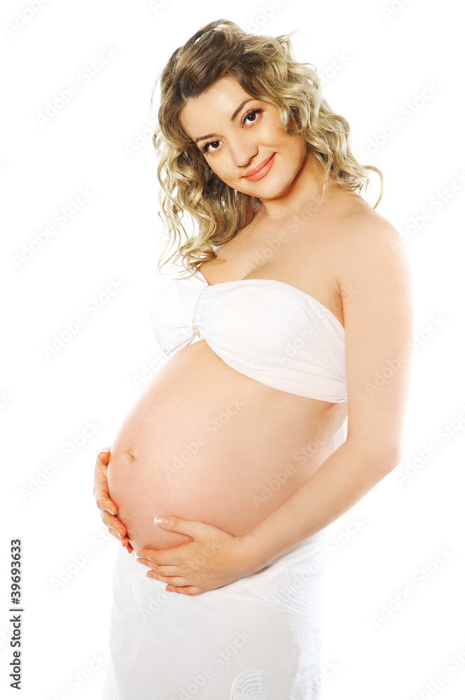 Picture of beautiful pregnant woman in studio Picture of beautiful pregnant woman in studio