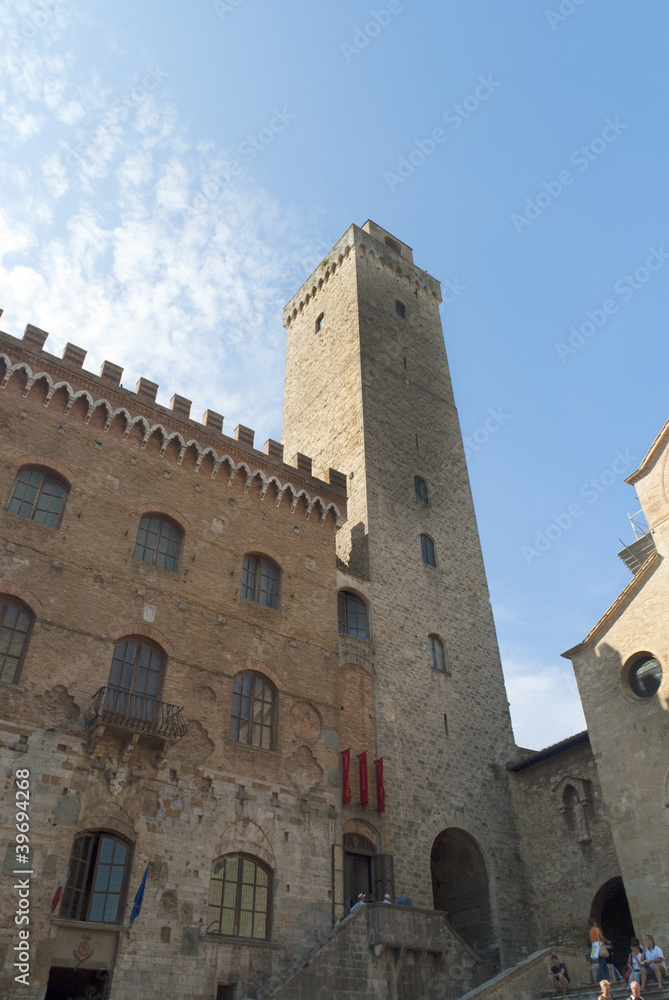 Towers in San Gimignano Tuscany Italy