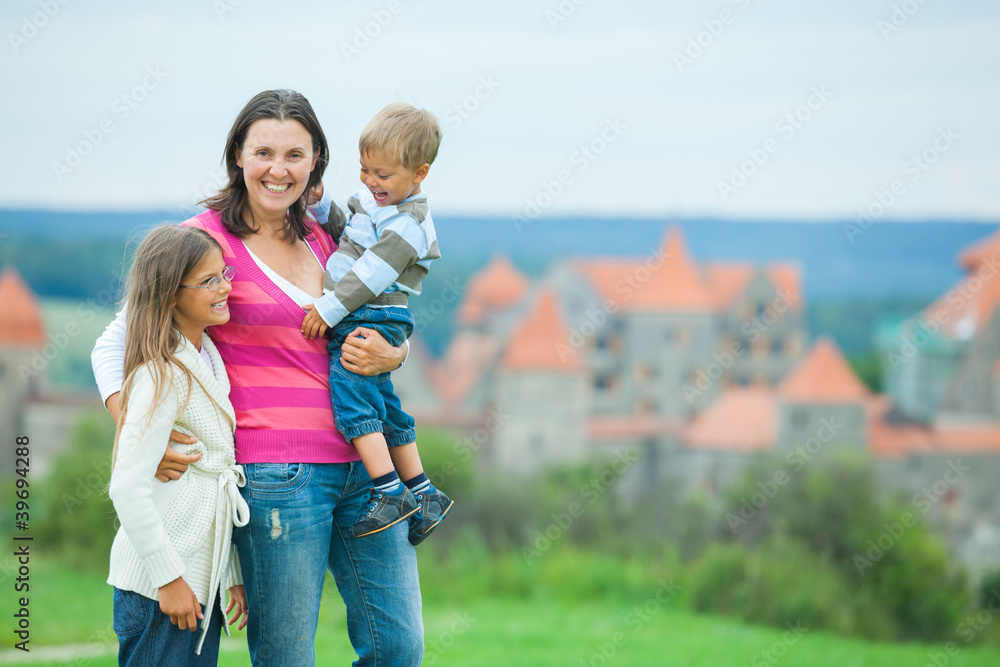 Happy travelers