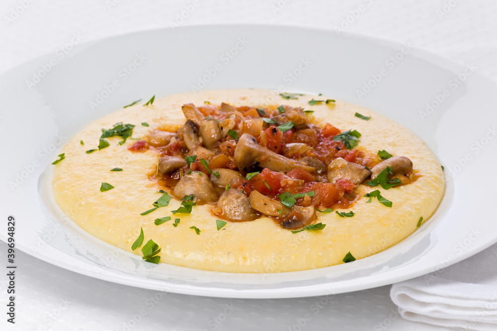 Polenta with Mushrooms Polenta with Mushrooms