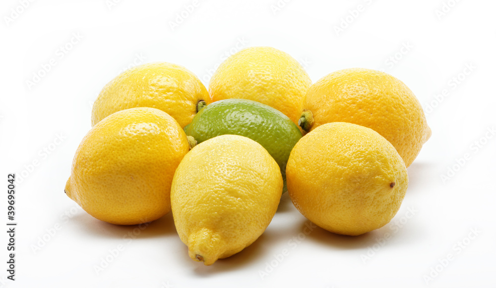 tropical fruits isolated on a white background. tropical fruits isolated on a white background.