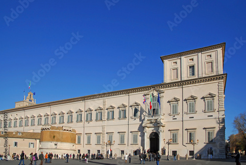 Rome, the Quirinale palace facade