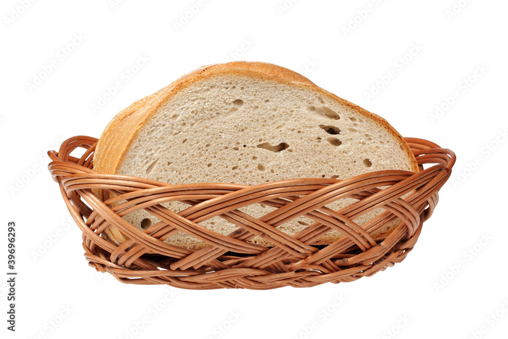 Sliced loaf of bread with clipping path. Sliced loaf of bread with clipping path.