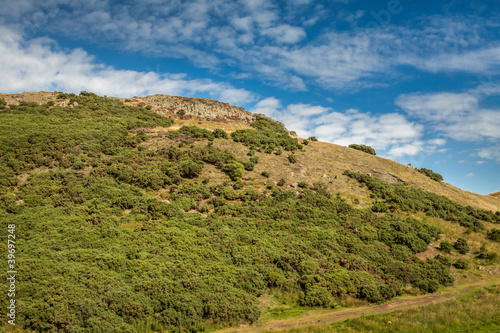 Clouds and mountain in Edinburgh