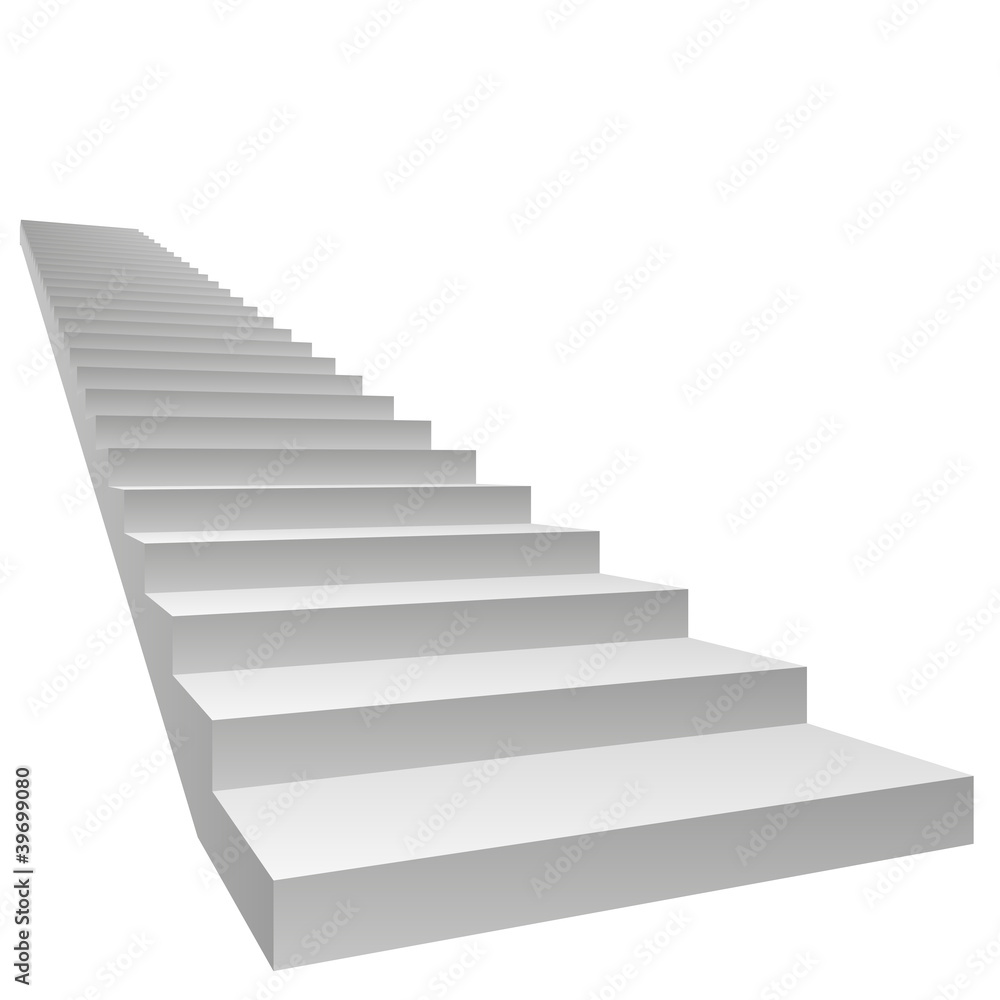 High resolution conceptual 3D stair High resolution conceptual 3D stair