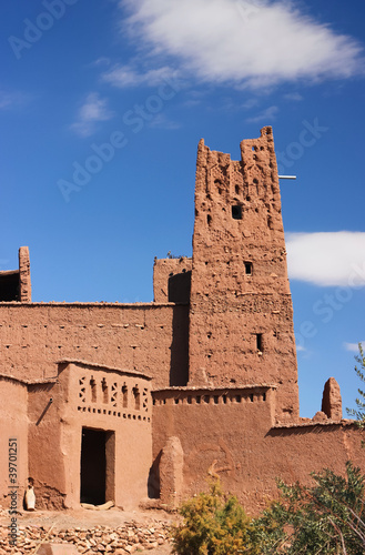 beautiful view on ancient kasbah Ait ben Haddou in Morocco