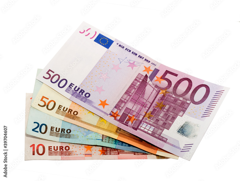 euro banknotes