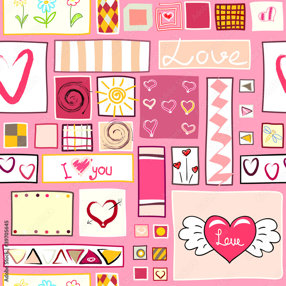 Seamless valentine background Seamless valentine background