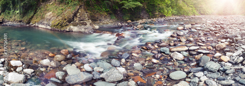 Photography Panoramic view of Sochi river