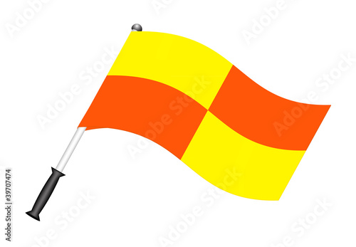 Football flag (referee flag)