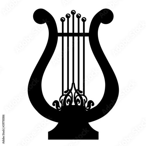 Vector illustration of lyre