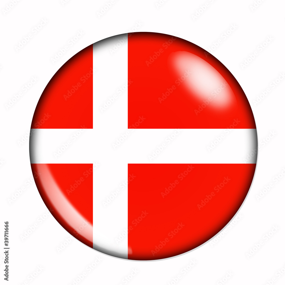 Button flag of Denmark Button flag of Denmark