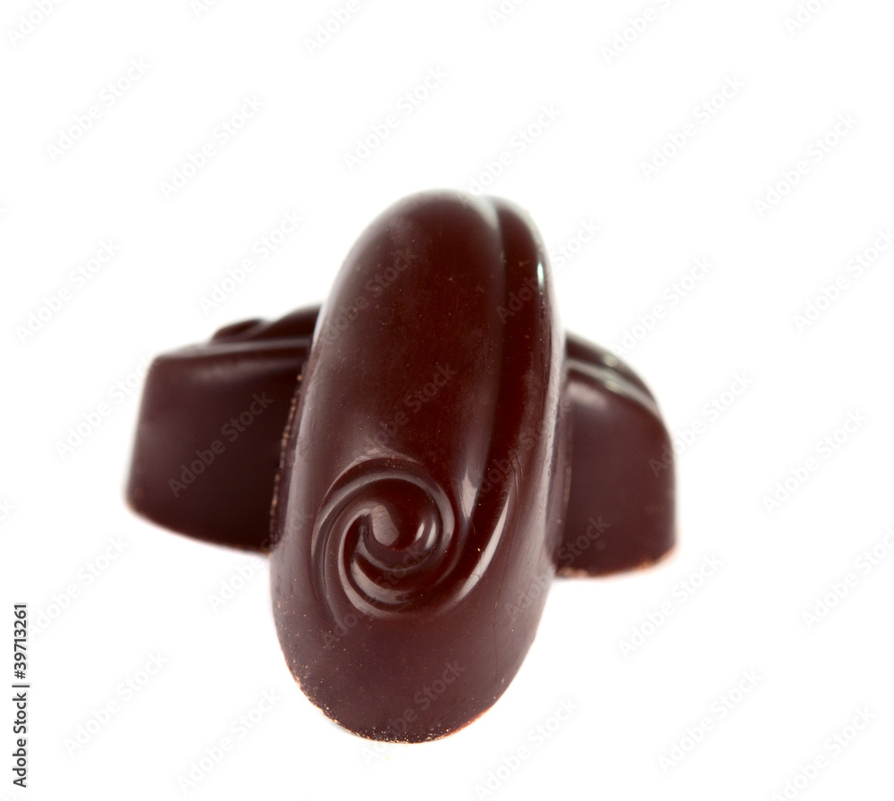 Obraz premium chocolate candies isolated