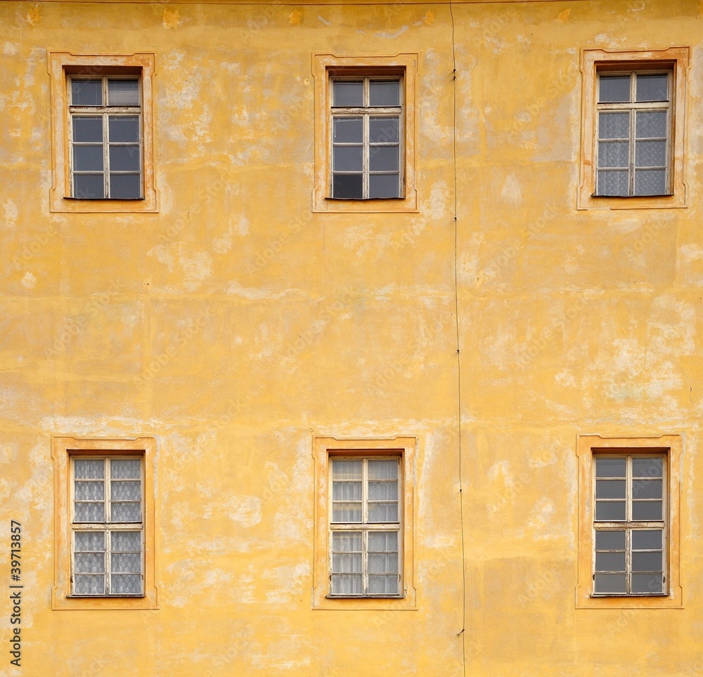 Wall with windows Wall with windows