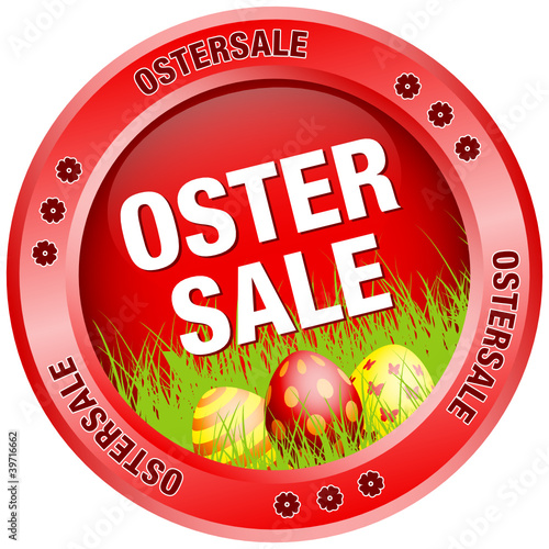 Button Ostersale Ostereier rot