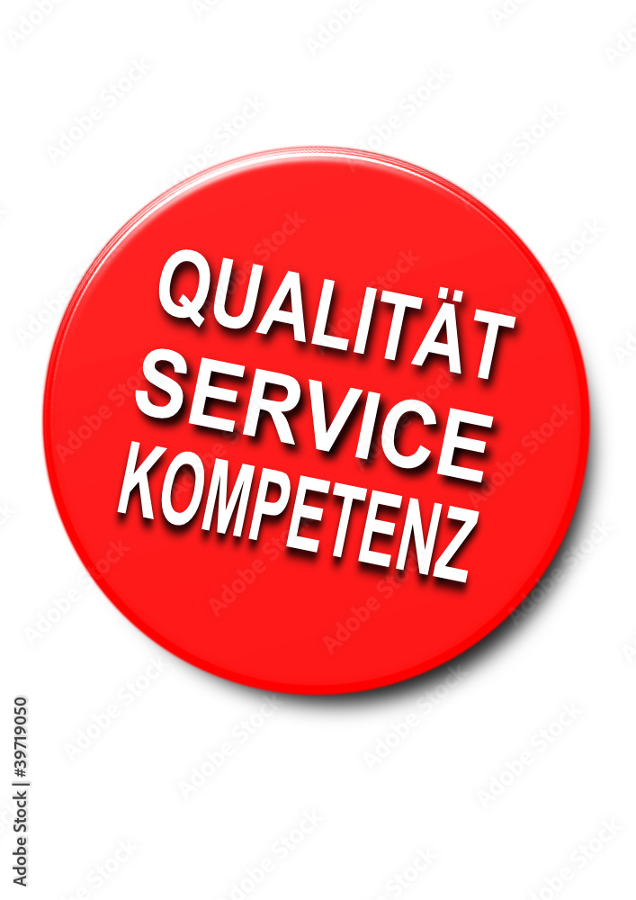 Button Qualität Service Kompetenz Button Qualität Service Kompetenz
