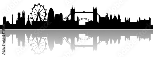 London Skyline mit Schatten