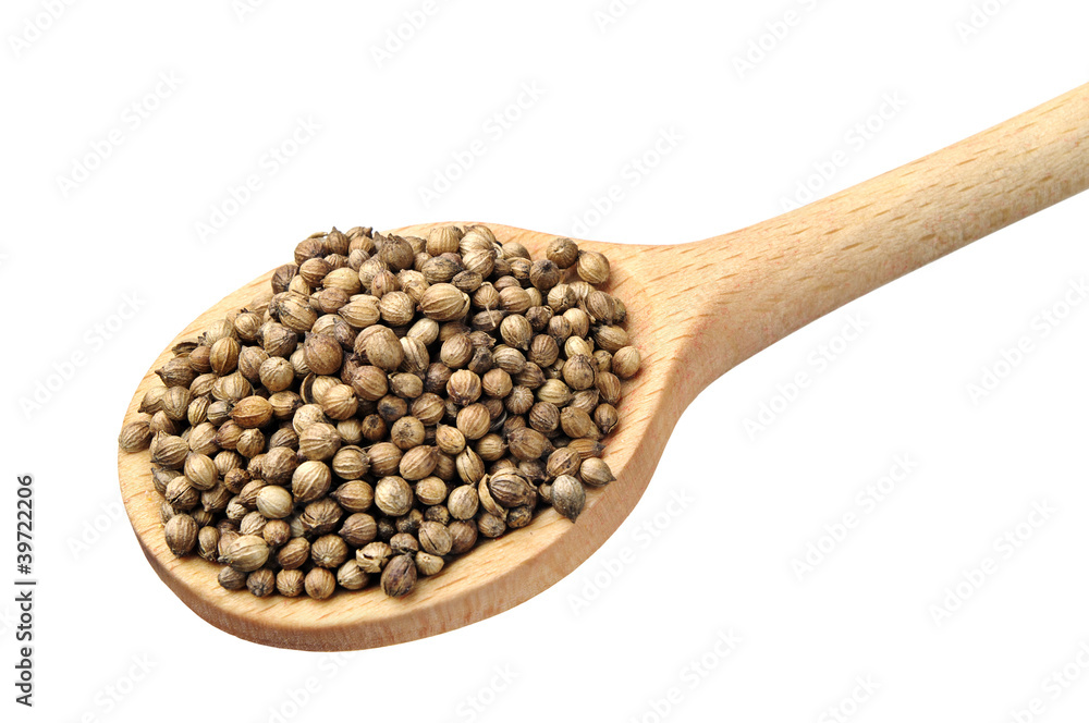 Coriander on the spoon Coriander on the spoon