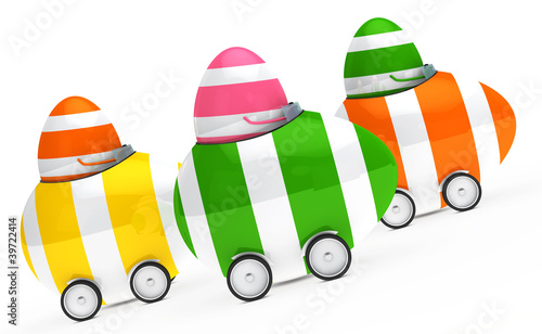 colorful easter eggs