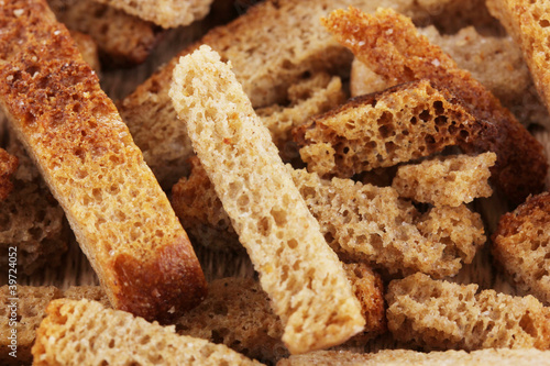 Appetizing rusks close-up