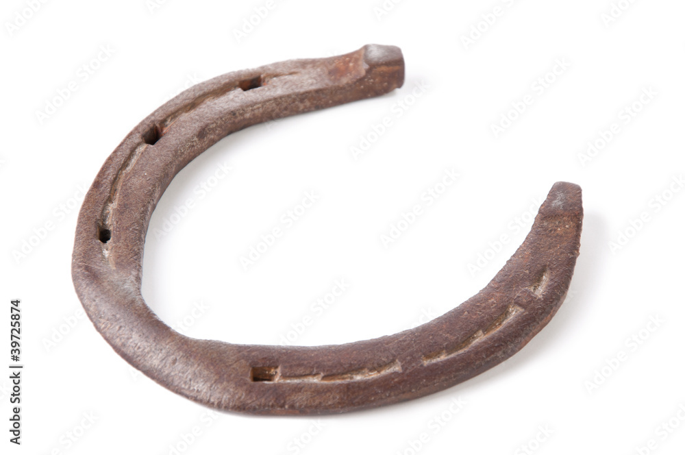 Horseshoe on white background with soft shadow Horseshoe on white background with soft shadow